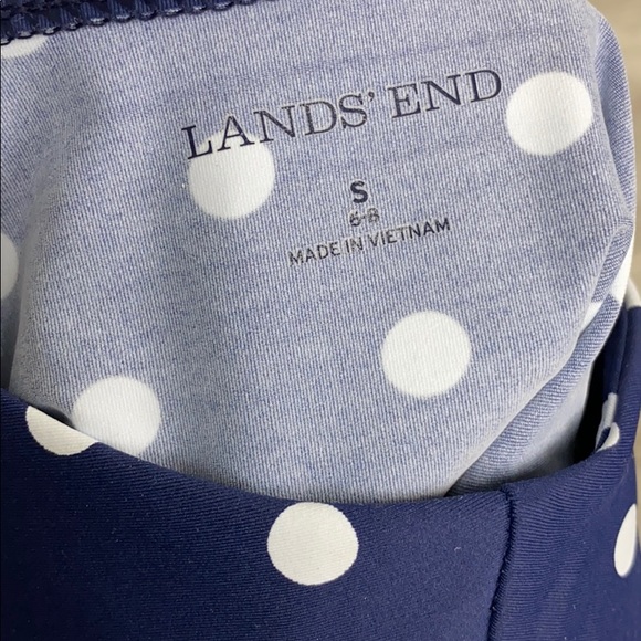 NWOT Land’s End Navy Polka Dot Cover Up Dress - Picture 6 of 7